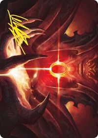 Sol Ring Art Card (Gold-Stamped Signature) (76) [Art Series: Universes Beyond: The Lord of the Rings: Tales of Middle-earth]