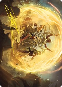 Heroic Intervention Art Card (Gold-Stamped Signature) (73) [Art Series: Universes Beyond: The Lord of the Rings: Tales of Middle-earth]