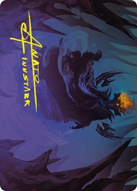 Sauron, the Necromancer Art Card (Gold-Stamped Signature) (42) [Art Series: Universes Beyond: The Lord of the Rings: Tales of Middle-earth]