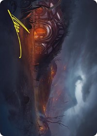 Field of Ruin Art Card (Gold-Stamped Signature) (77) [Art Series: Universes Beyond: The Lord of the Rings: Tales of Middle-earth]
