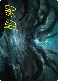 The Watcher in the Water Art Card (Gold-Stamped Signature) (7) [Art Series: Universes Beyond: The Lord of the Rings: Tales of Middle-earth]