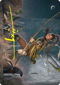 Legolas, Counter of Kills Art Card (Gold-Stamped Signature) (17) [Art Series: Universes Beyond: The Lord of the Rings: Tales of Middle-earth]