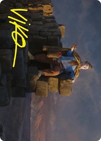Pippin, Warden of Isengard Art Card (Gold-Stamped Signature) (66) [Art Series: Universes Beyond: The Lord of the Rings: Tales of Middle-earth]