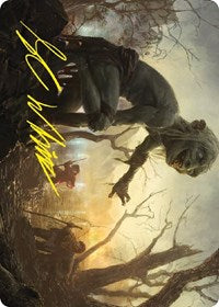 Smeagol, Helpful Guide Art Card (Gold-Stamped Signature) (24) [Art Series: Universes Beyond: The Lord of the Rings: Tales of Middle-earth]