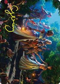 Realm Seekers Art Card (Gold-Stamped Signature) (74) [Art Series: Universes Beyond: The Lord of the Rings: Tales of Middle-earth]