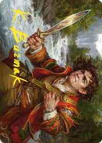 Frodo Baggins Art Card (16/81) (Gold-Stamped Signature) (16) [Art Series: Universes Beyond: The Lord of the Rings: Tales of Middle-earth]