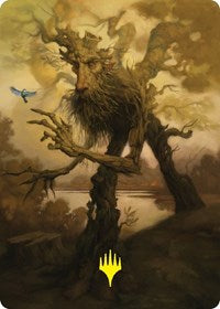 Treefolk Token Art Card (Gold-Stamped Signature) (81) [Art Series: Universes Beyond: The Lord of the Rings: Tales of Middle-earth]