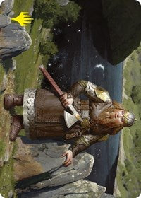 Mirrormere Guardian Art Card (Gold-Stamped Signature) (12) [Art Series: Universes Beyond: The Lord of the Rings: Tales of Middle-earth]