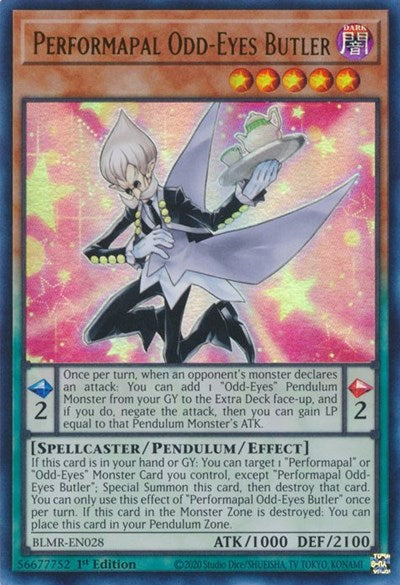 Performapal Odd-Eyes Butler (BLMR-EN028) [Battles of Legend: Monstrous Revenge]
