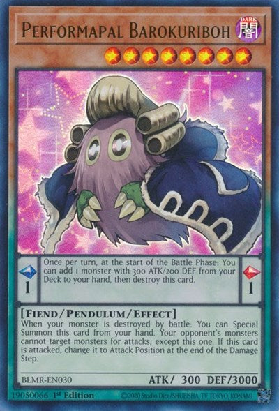 Performapal Barokuriboh (BLMR-EN030) [Battles of Legend: Monstrous Revenge]