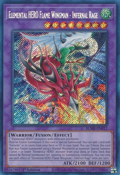 Elemental HERO Flame Wingman - Infernal Rage (BLMR-EN012) [Battles of Legend: Monstrous Revenge]