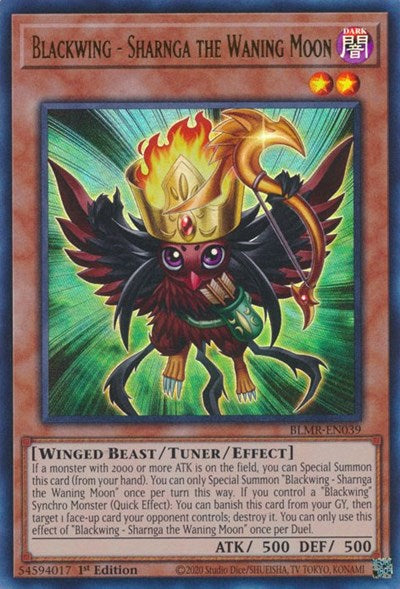 Blackwing - Sharnga the Waning Moon (BLMR-EN039) [Battles of Legend: Monstrous Revenge]