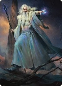 Saruman of Many Colors Art Card (20) [Art Series: Universes Beyond: The Lord of the Rings: Tales of Middle-earth]