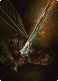 Anduril, Flame of the West Art Card (28) [Art Series: Universes Beyond: The Lord of the Rings: Tales of Middle-earth]
