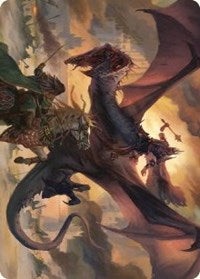Witch-king, Bringer of Ruin Art Card (34) [Art Series: Universes Beyond: The Lord of the Rings: Tales of Middle-earth]