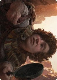 Sam, Loyal Attendant Art Card (58) [Art Series: Universes Beyond: The Lord of the Rings: Tales of Middle-earth]