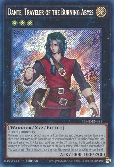 Dante, Traveler of the Burning Abyss (BLMR-EN081) [Battles of Legend: Monstrous Revenge]