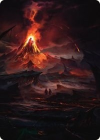 Valley of Gorgoroth Art Card (80) [Art Series: Universes Beyond: The Lord of the Rings: Tales of Middle-earth]