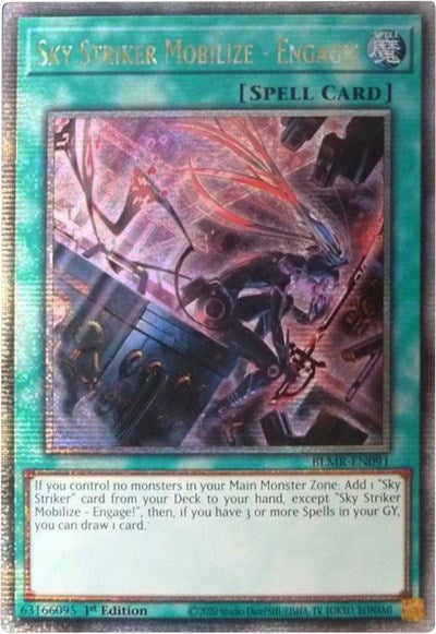 Sky Striker Mobilize - Engage! (Quarter Century Secret Rare) (BLMR-EN091) [Battles of Legend: Monstrous Revenge]