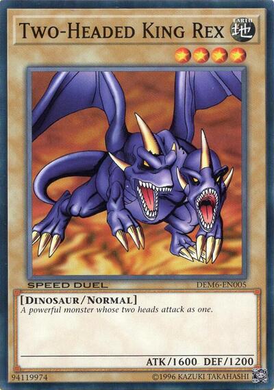 Two-Headed King Rex (DEM6-EN005) [Speed Duel Demo Deck 2020]
