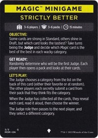 Magic Minigame: Strictly Better (3) [March of the Machine]