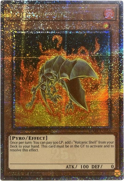 Volcanic Shell (Quarter Century Secret Rare) (BLMR-EN053) [Battles of Legend: Monstrous Revenge]