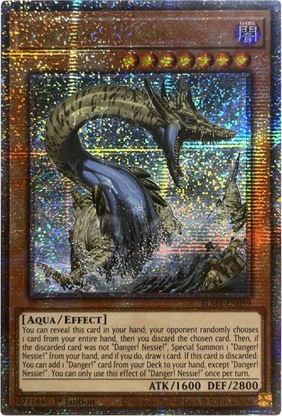 Danger! Nessie! (Quarter Century Secret Rare) (BLMR-EN059) [Battles of Legend: Monstrous Revenge]