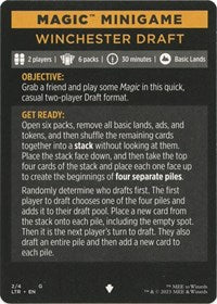 Magic Minigame: Winchester Draft (2) [Universes Beyond: The Lord of the Rings: Tales of Middle-earth]