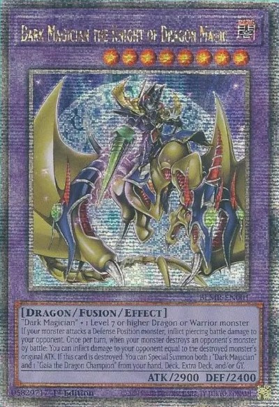 Dark Magician the Knight of Dragon Magic (Quarter Century Secret Rare) (BLMR-EN001) [Battles of Legend: Monstrous Revenge]