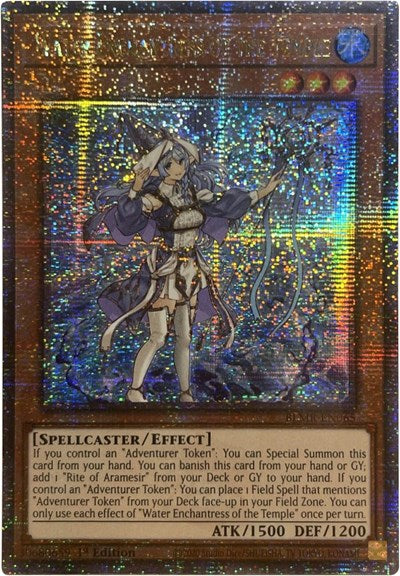 Water Enchantress of the Temple (Quarter Century Secret Rare) (BLMR-EN065) [Battles of Legend: Monstrous Revenge]