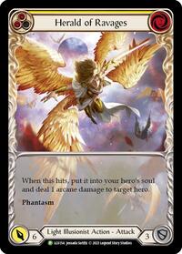 Herald of Ravages (Extended Art) (Yellow) - LGS154 (LGS154) [Flesh and Blood: Promo Cards]