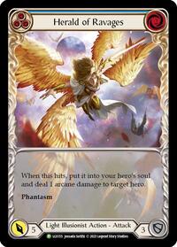 Herald of Ravages (Extended Art) (Blue) - LGS155 (LGS155) [Flesh and Blood: Promo Cards]