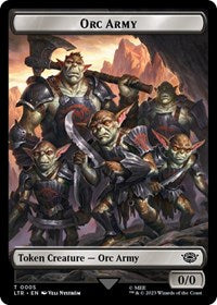 Orc Army (0005) // Food (0009) Double-Sided Token (5 // 9) [Universes Beyond: The Lord of the Rings: Tales of Middle-earth]