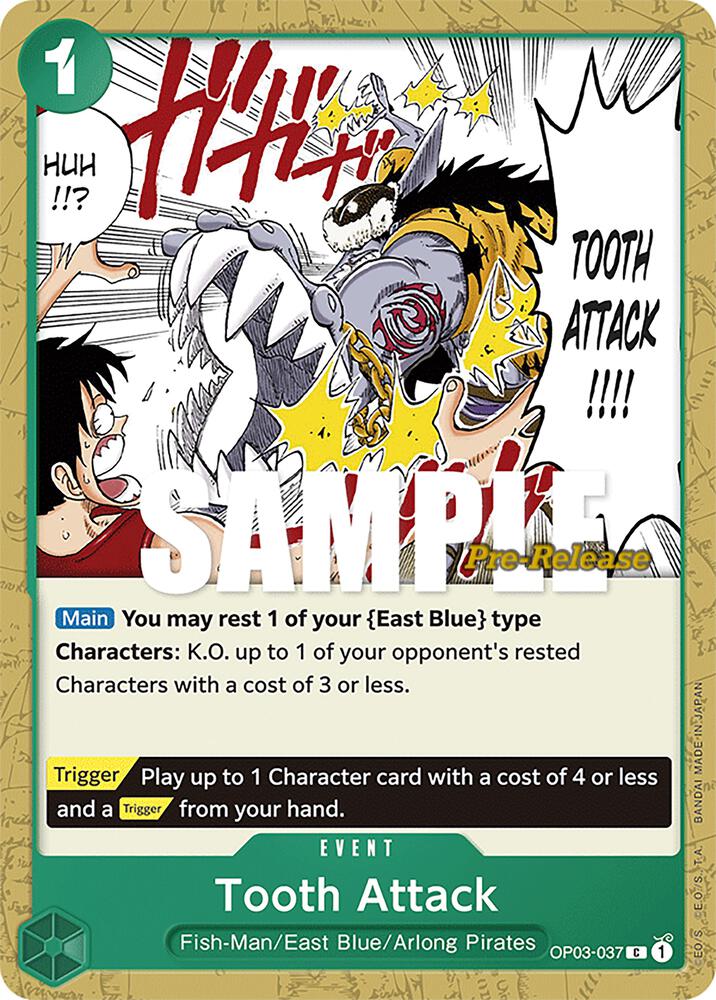 Tooth Attack (OP03-037) [Pillars of Strength Pre-Release Cards]