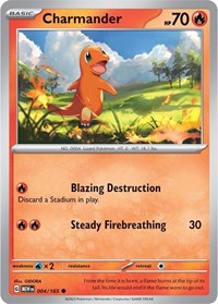Charmander - 004/165 (004/165) [SV: Scarlet & Violet 151]