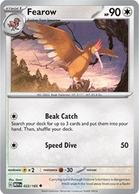 Fearow (022/165) [SV: Scarlet & Violet 151]