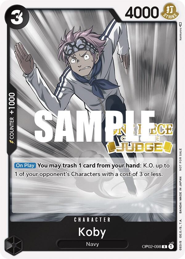 Koby (Judge) (OP02-098) [One Piece Promotion Cards]
