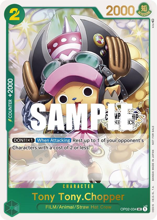 Tony Tony.Chopper (Store Championship 2023 Participation Pack Vol.1) (OP02-034) [One Piece Promotion Cards]