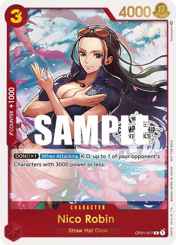 Nico Robin (Store Championship 2023 Participation Pack Vol.1) (OP01-017) [One Piece Promotion Cards]