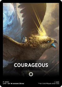 Courageous Theme Card (1) [Universes Beyond: The Lord of the Rings: Tales of Middle-earth]