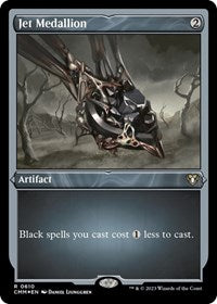 Jet Medallion (Foil Etched) (610) [Commander Masters]