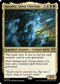 Karador, Ghost Chieftain (342) [Commander Masters]