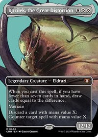 Kozilek, the Great Distortion (Borderless) (668) [Commander Masters]