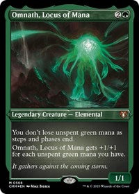 Omnath, Locus of Mana (Foil Etched) (568) [Commander Masters]