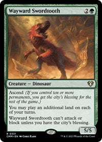 Wayward Swordtooth (331) [Commander Masters]