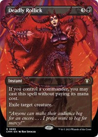 Deadly Rollick (Borderless) (695) [Commander Masters]