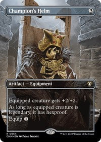 Champion's Helm (Borderless) (654) [Commander Masters]