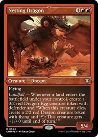 Nesting Dragon (Foil Etched) (546) [Commander Masters]