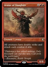 Avatar of Slaughter (Foil Etched) (529) [Commander Masters]