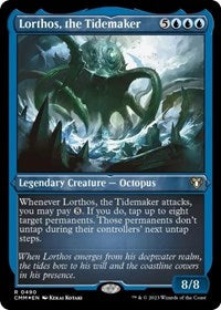 Lorthos, the Tidemaker (Foil Etched) (490) [Commander Masters]